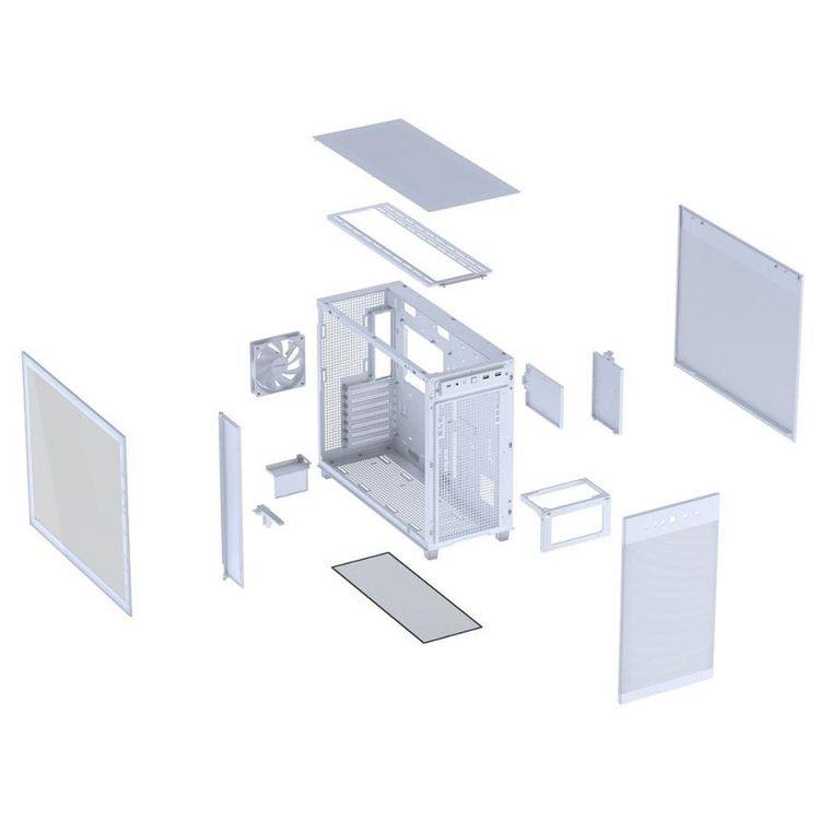 Asus, obudowa komputerowa, PRIME AP303 TG WHITE