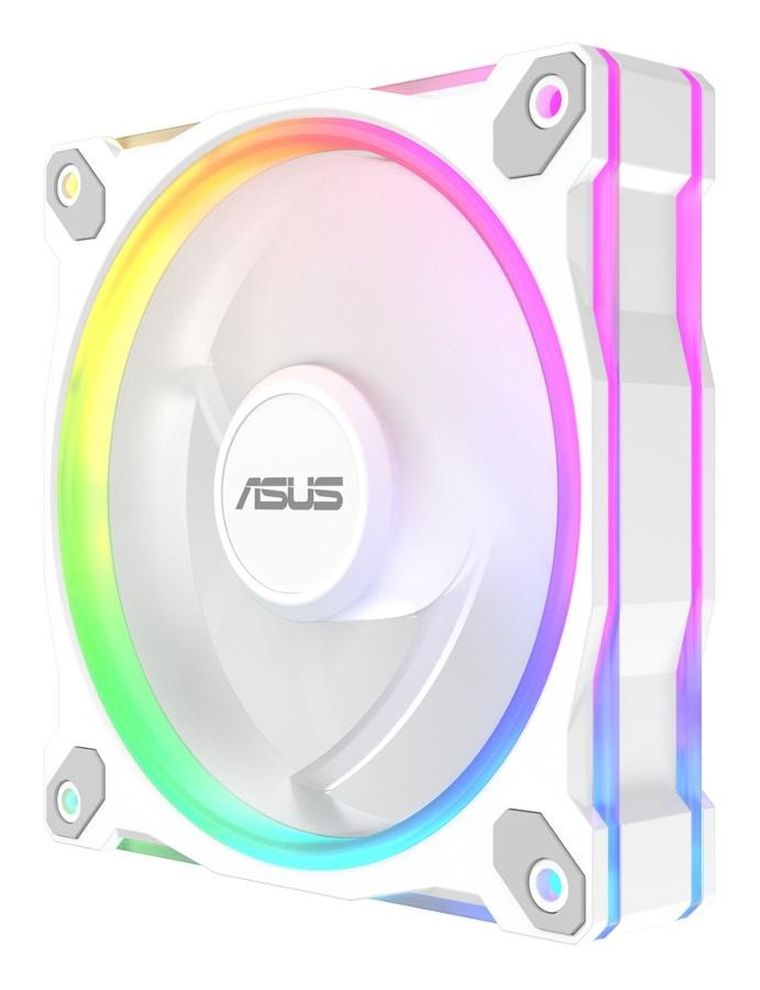 Asus, Prime, wentylator, biały, ARGB Reverse, MR120 FAN