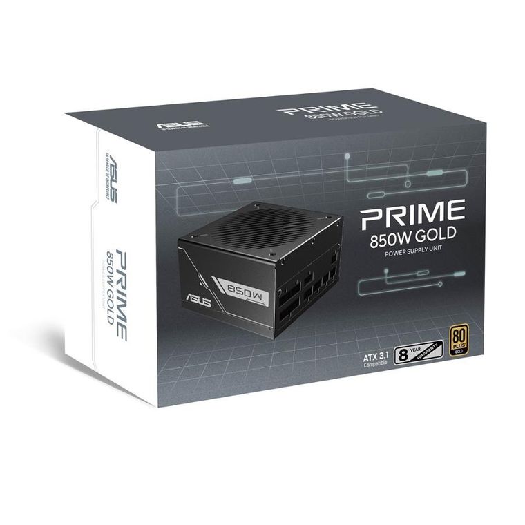 Asus, zasilacz, PRIME-850G Black