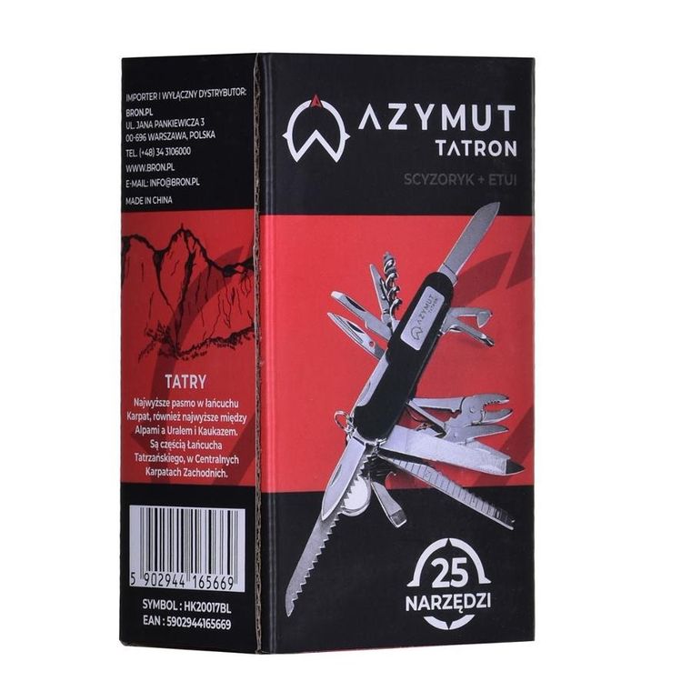 Azymut, Tatron, scyzoryk, czarny, 90mm