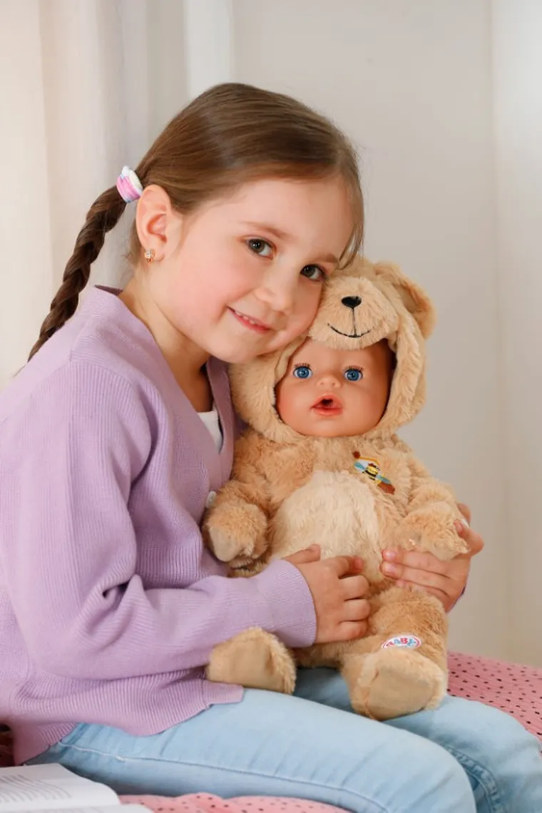 Baby Born, Emma w stroju niedźwiadka, lalka bobas, 43 cm