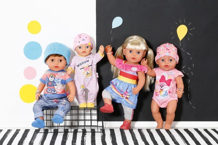 Baby Born, Soft Touch Little Girl, lalka interaktywna, akcesoria, 36 cm