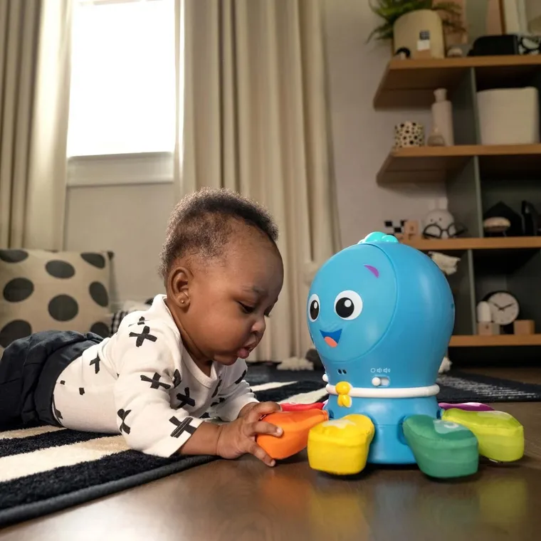 Baby Einstein, Go Opus Go, zabawka interaktywna ośmiorniczka 4w1, 3m+