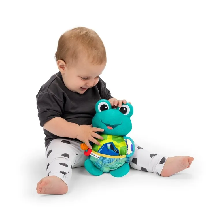 Baby Einstein, żółwik pluszowy sensoryczny do wózka z zaczepem