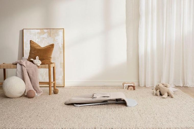 BabyBjörn, Bliss Woven, leżaczek bujaczek, melanżowy beżowy