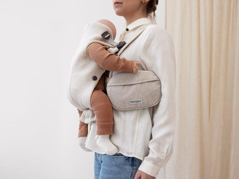 BabyBjörn, nerka, saszetka do nosidełka, woven, jasny beż