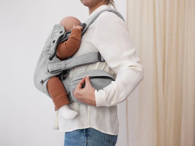 BabyBjörn, nerka, saszetka do nosidełka, woven, jasny szary