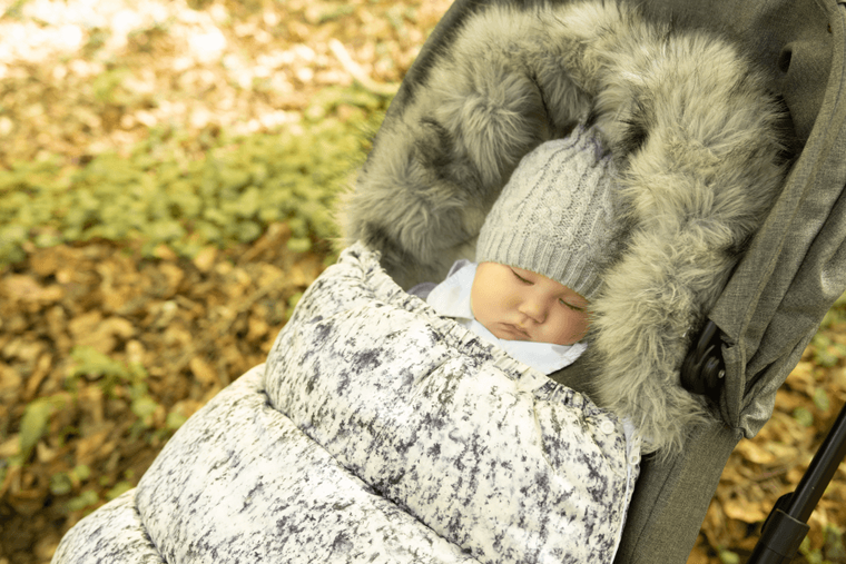 BabyMatex, śpiworek do wózka + mufka, venus, granatowy