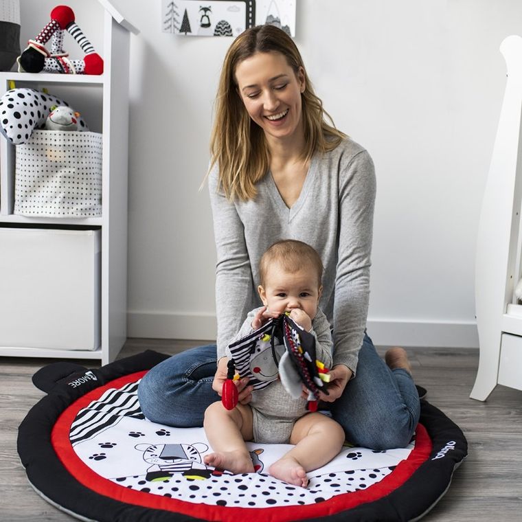 BabyOno, C-More, Dream Team, książeczka sensoryczna