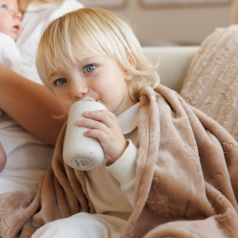 BabyOno, Królik, kocyk z przytulanką, beżowy