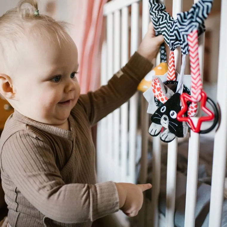 BabyOno, zawieszka do wózka i fotelika, Cheese&Skip