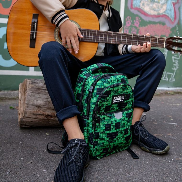 BackUp, plecak szkolny, 3-komorowy, Slinker