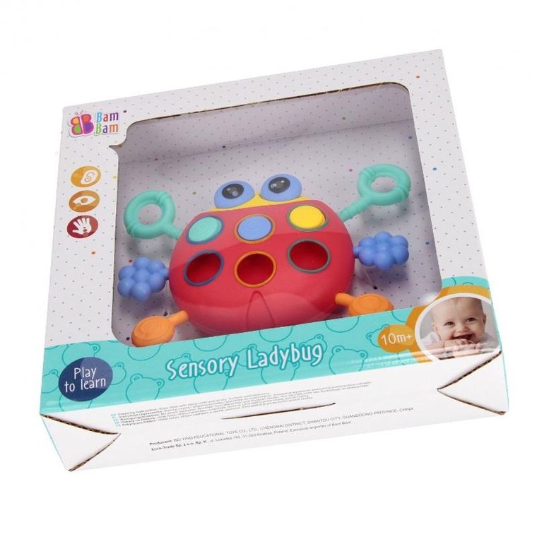 Bam Bam, zabawka sensoryczna, biedronka