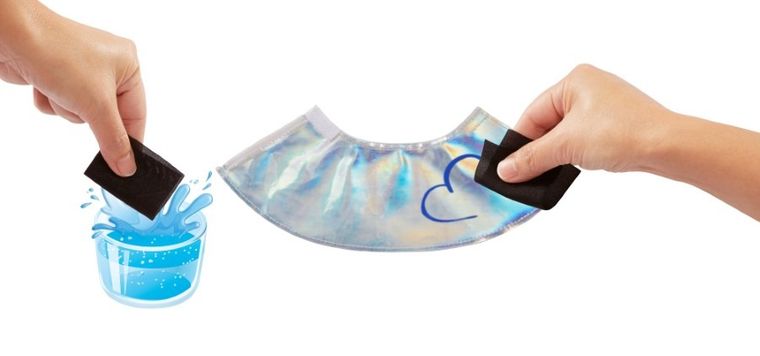 Barbie Crayola, Studio spódniczek konfetti, zestaw kreatywny z lalką i akcesoriami