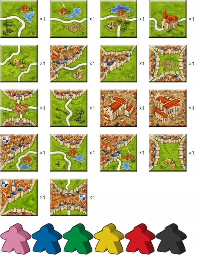 Bard, Carcassonne Big Box 6, gra strategiczna + 11 dodatków