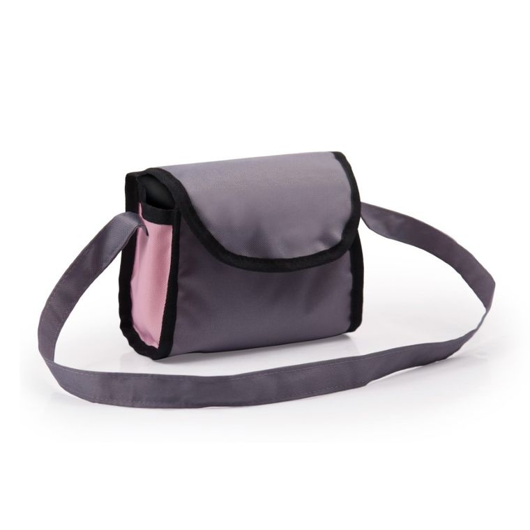 Bayer Design, Vario, krzesełko dla lalek 3w1, zestaw z nosidełkiem, torbą i akcesoriami, szaro-różowy