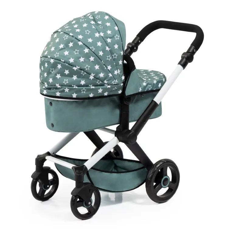 Bayer Design, Xeo Combi, głęboki wózek dla lalek z torbą, skandynawska zieleń