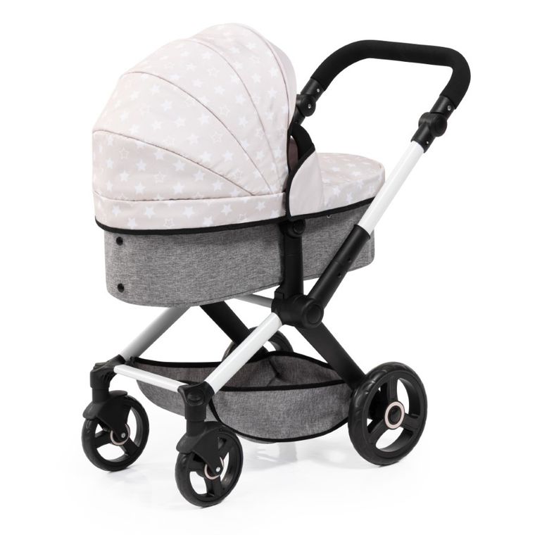 Bayer Design, Xeo Combi, głęboki wózek dla lalek z torbą, szaro-beżowy