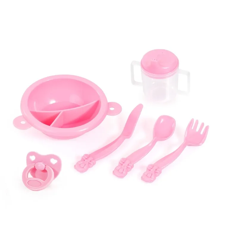 Bayer Design, Xeo Combi, głęboki wózek dla lalek, zestaw z krzesełkiem, matą, torbą i akcesoriami, szaro-różowy