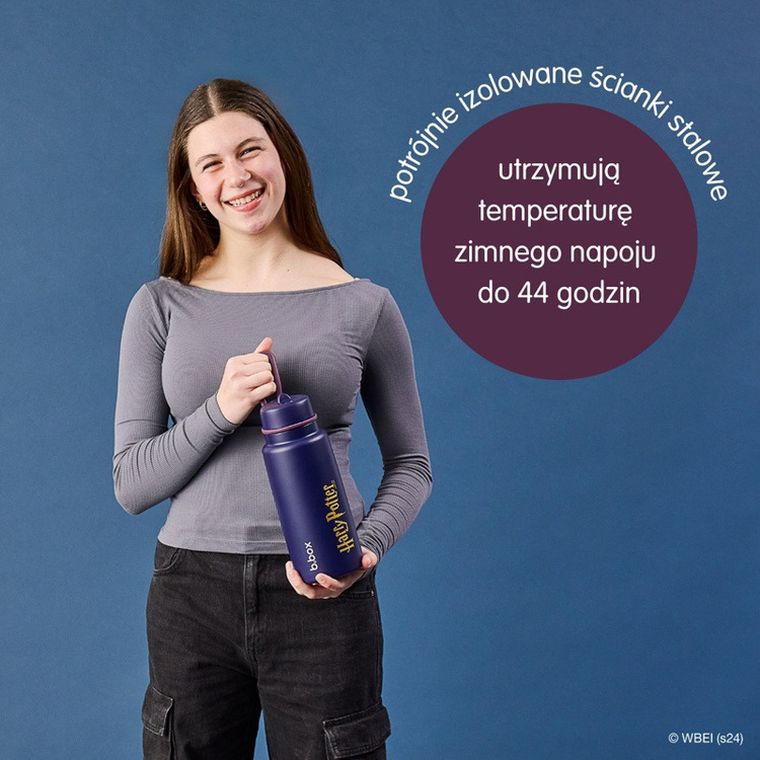 b.box, Harry Potter, butelka termiczna ze składanym ustnikiem, stal nierdzewna, 1l