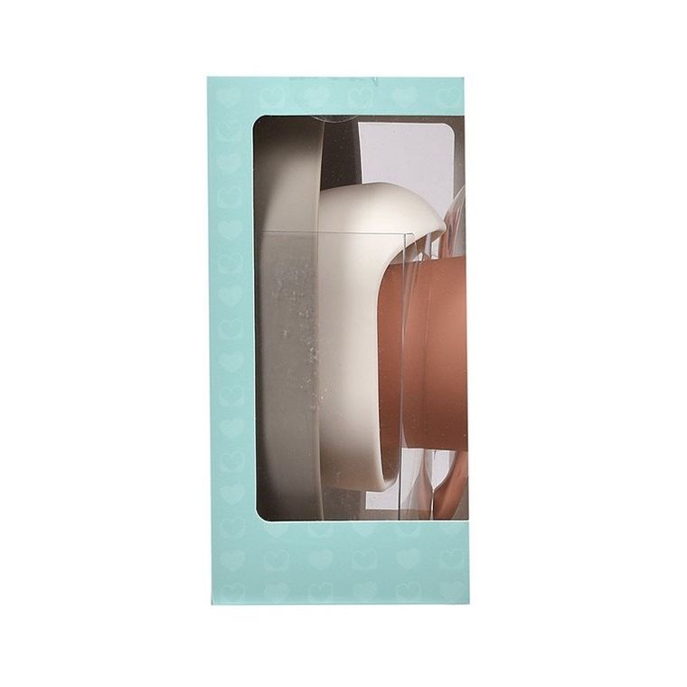 Beaba, komplet naczyń z silikonu z przyssawką, terracotta