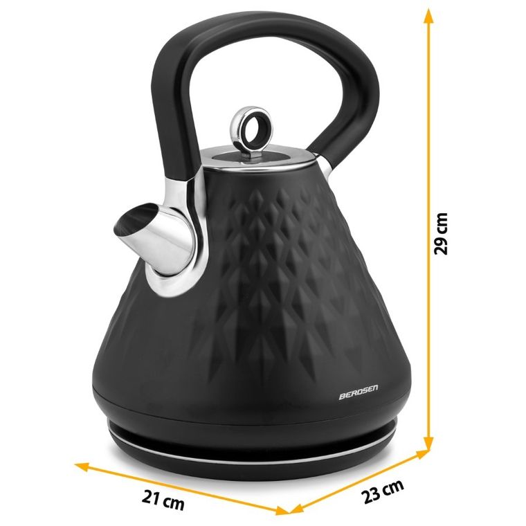 Berdsen, czajnik elektryczny, czarny, 1.7l, BD-700