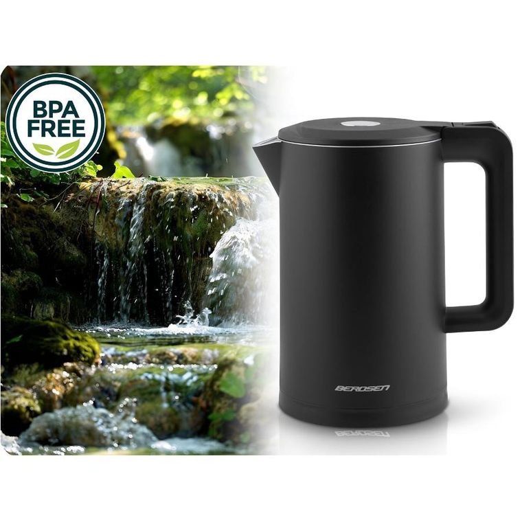 Berdsen, czajnik elektryczny, czarny, 1,7l, BD-710