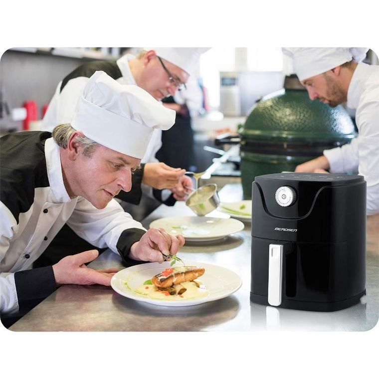 Berdsen, frytkownica beztłuszczowa, air fryer, czarny, 2,5l, BD-654