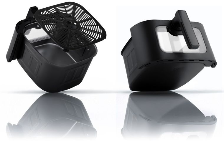 Berdsen, frytkownica beztłuszczowa, air fryer, czarny, BD-660