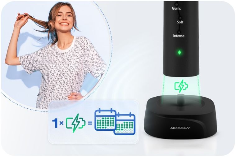 Berdsen, Galaxy, szczoteczka soniczna do zębów, czarna