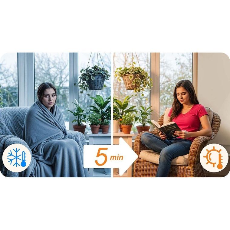 Berdsen, grzejnik na podczerwień, promiennik podczerwieni, 720 W, BD-982