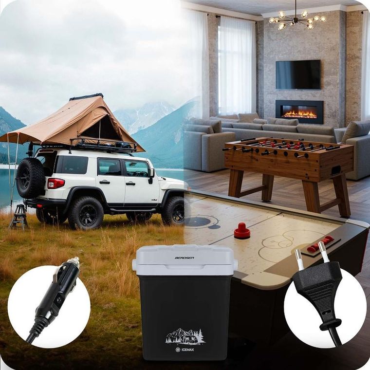 Berdsen, Icemax, lodówka turystyczna, tryb ECO, 26l, czarna