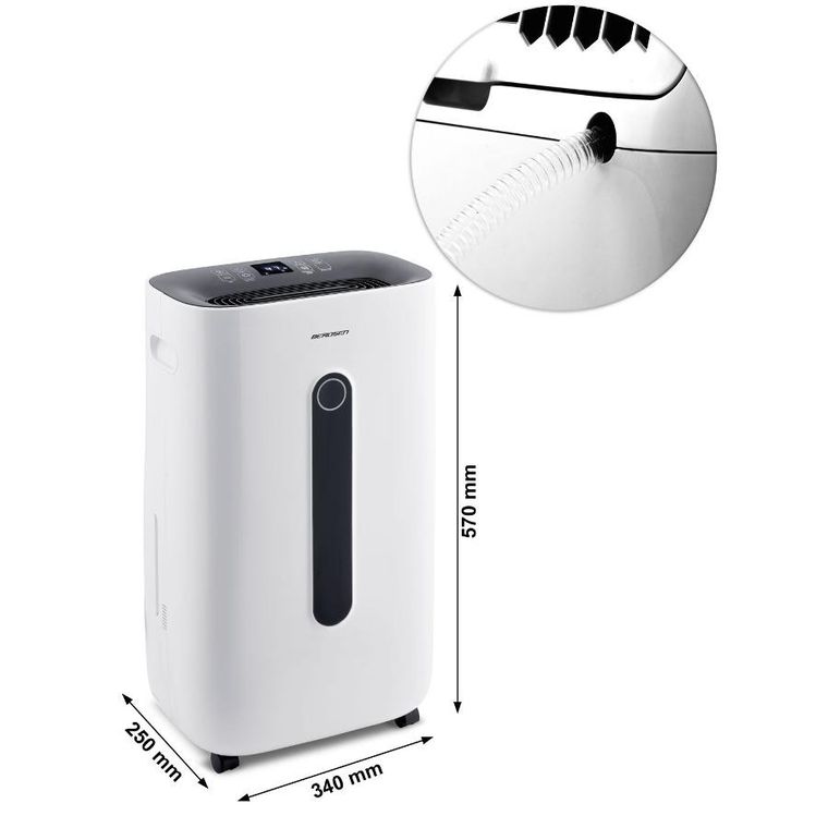 Berdsen, osuszacz powietrza, pochłaniacz wilgoci, biały, BR-523