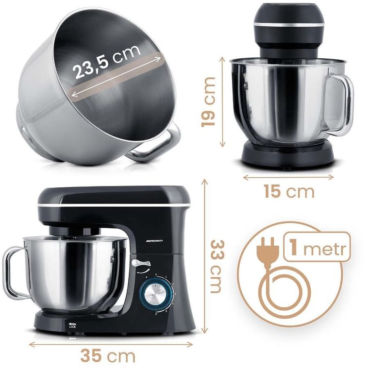 Berdsen, robot kuchenny, planetarny mikser 3w1, 6l, 1400W, BD-756