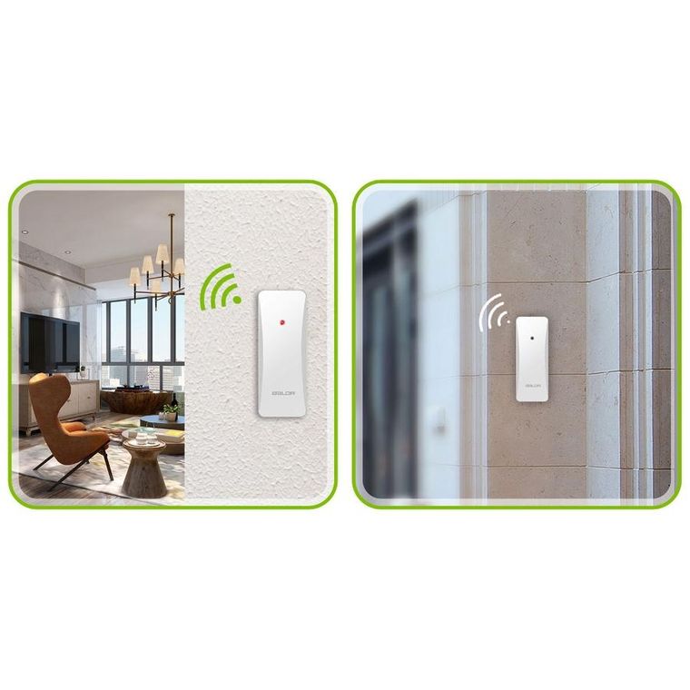 Berdsen, stacja pogodowa z wyświetlaczem, biała, BD-911