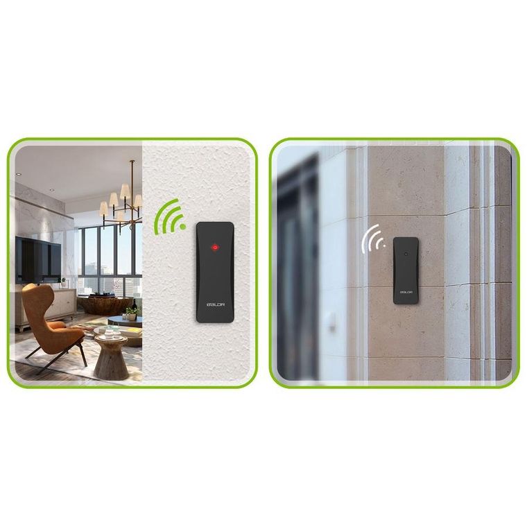 Berdsen, stacja pogodowa z wyświetlaczem, czarna, BD-911