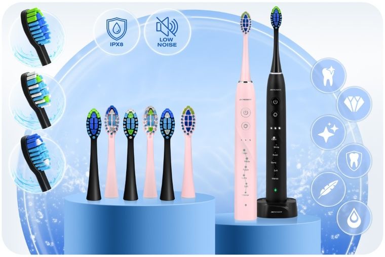 Berdsen, szczoteczka soniczna do zębów, Galaxy Duo, 2 szt.