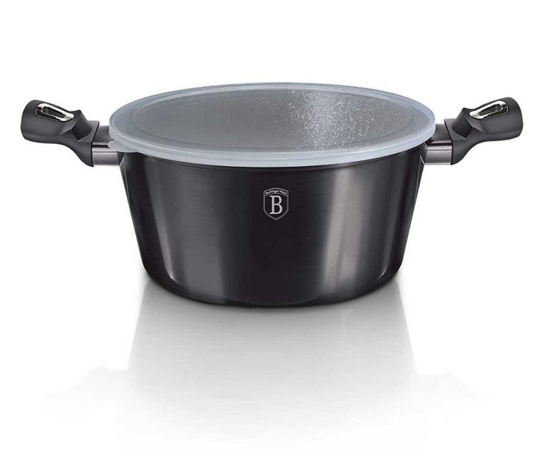 Berlinger Haus, Carbon Pro, zestaw: garnki z pokrywą + patelnie, 6 elementów