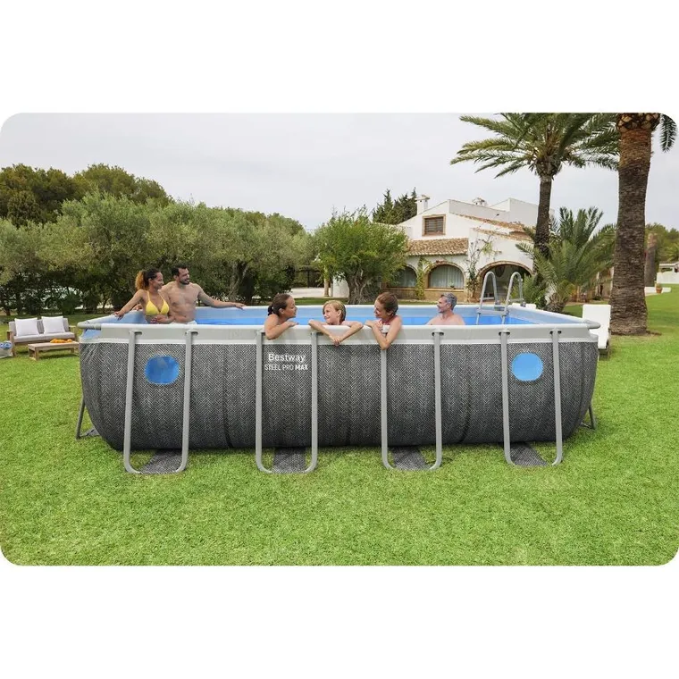 Bestway, basen ogrodowy, stelażowy, 10w1, 488-244-122 cm