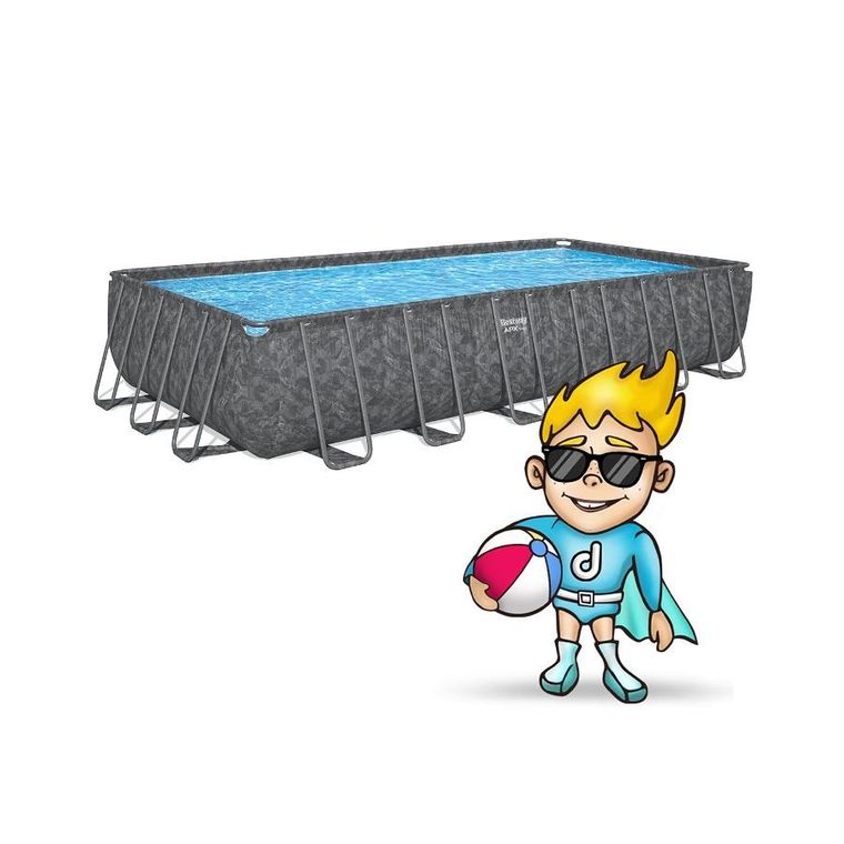 Bestway, basen stelażowy, ogrodowy 732-366-132 cm, zestaw 11w1