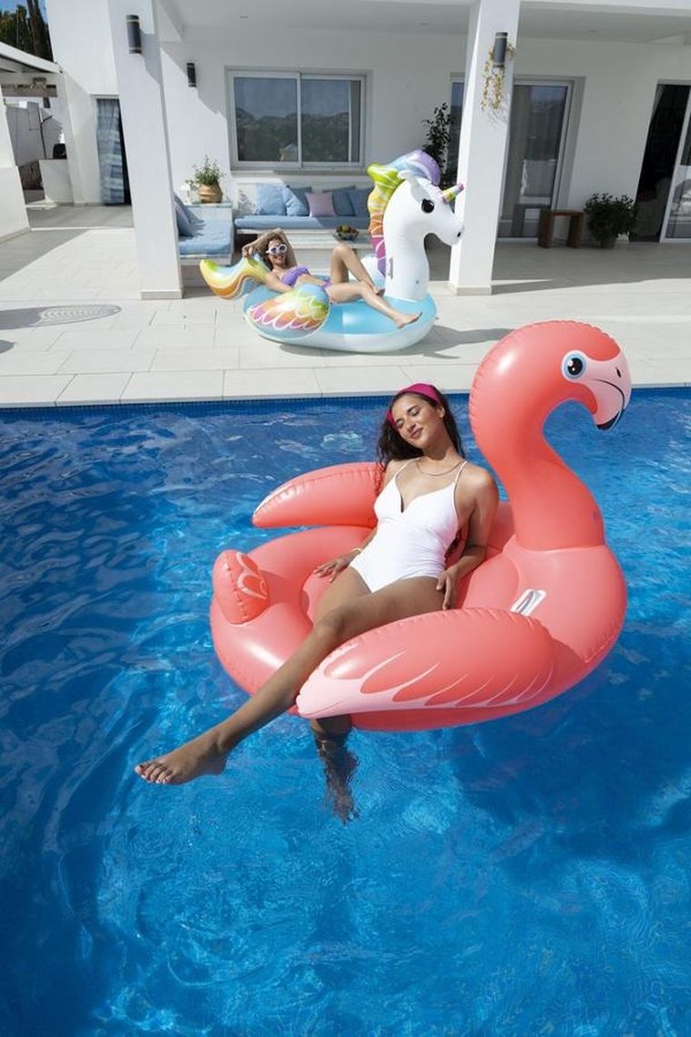 Bestway, Flaming dmuchany do pływania, 168-120 cm