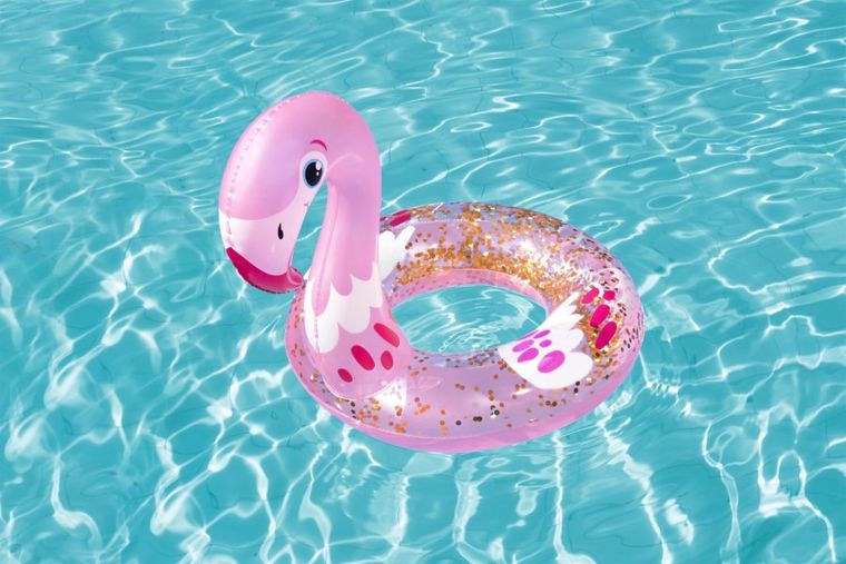 Bestway, koło do pływania z brokatem, łabędź, flaming