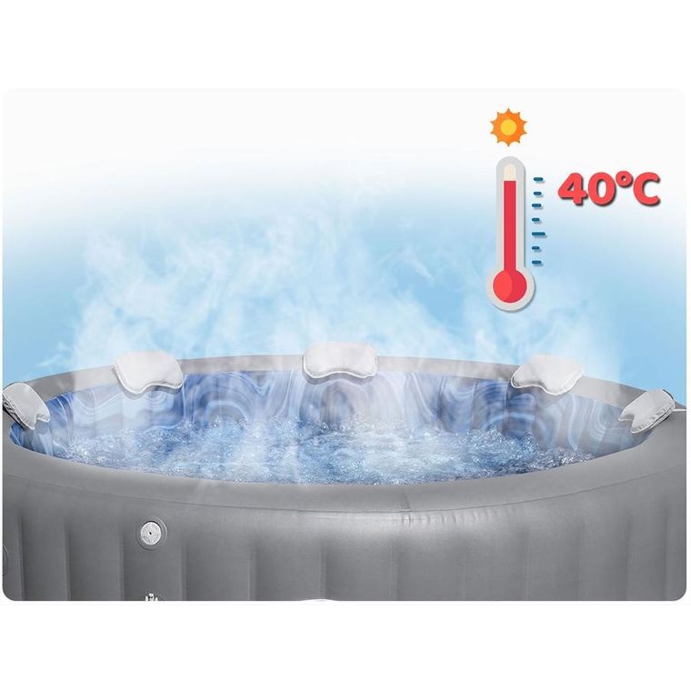 Bestway, Lay-Z Santorini Pro 7, dmuchane SPA, osobowe