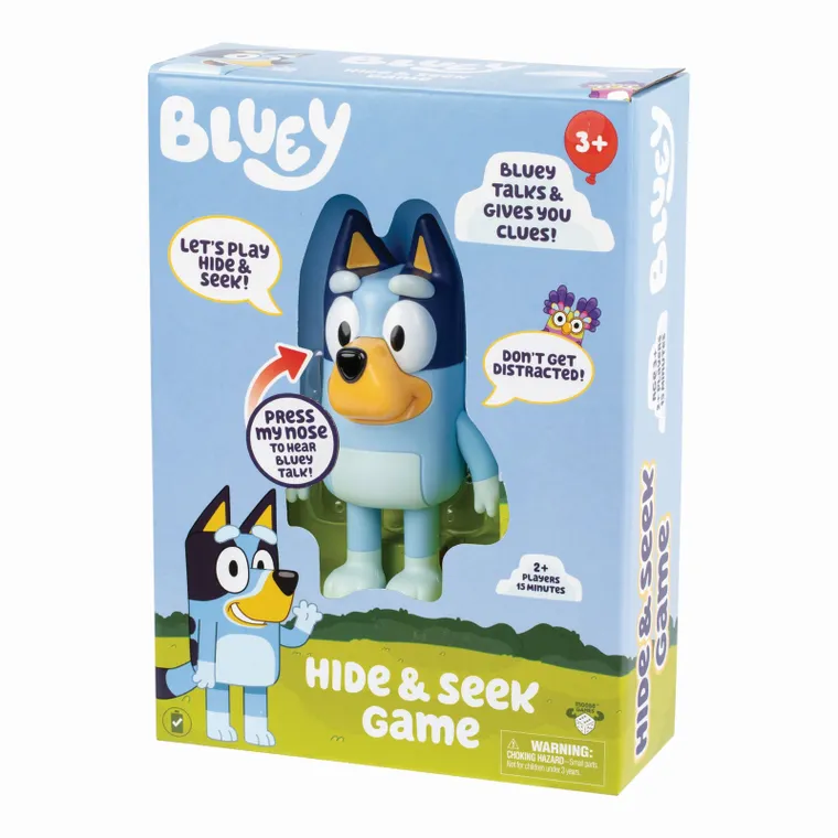 Bluey, interaktywna zabawka do zabawy w chowanego