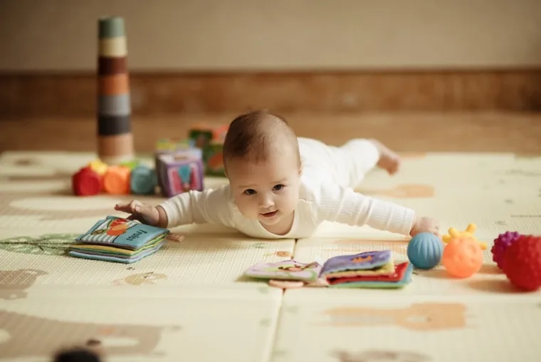 Bocioland, Miś, mata piankowa, składana, 150-200 cm