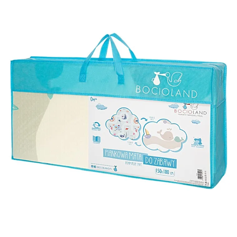 Bocioland, Wodne miasto, składana mata piankowa, szara, 150-180 cm