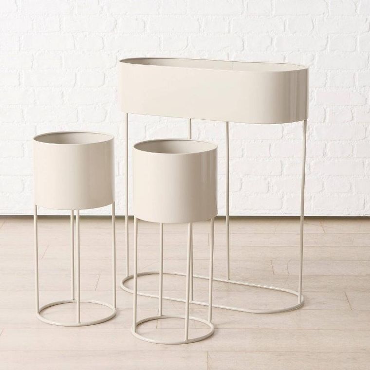 Boltze Garden, metalowe stojaki na kwiaty aurela, 3 sztuki