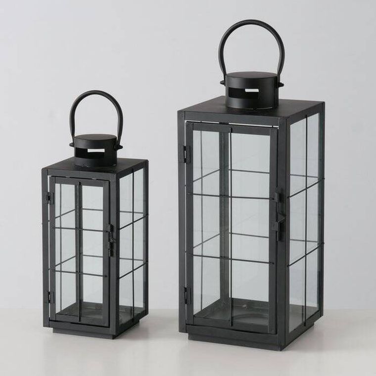 Boltze Home, Esbjerg, lampiony na świece do użytku wewnętrznego, 2 szt.