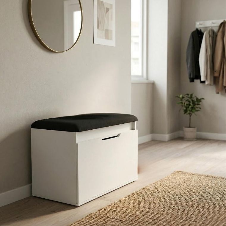 Boximo, Vira, szafka na buty z siedziskiem i schowkiem, 60-50-35 cm