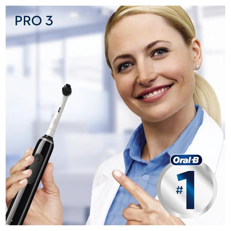 Braun, Oral-B, szczoteczka elektryczna, PRO3 3000, czarna